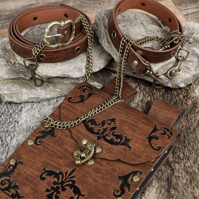 Steampunk Medieval Viking Pouc - Men'S Viking Accessories recension och pris