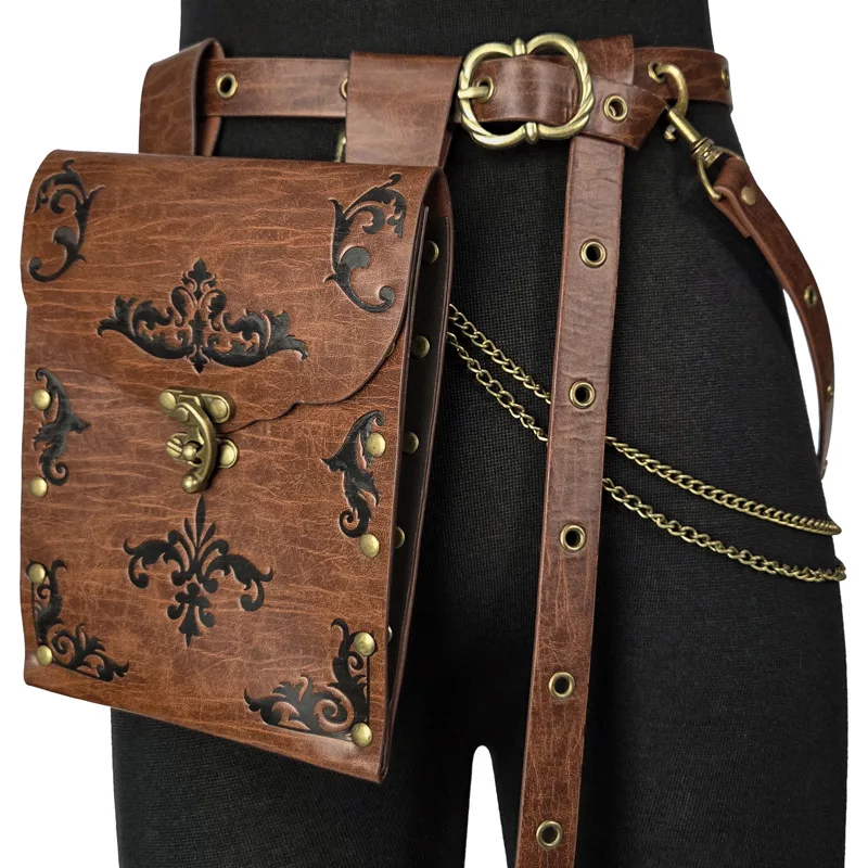 Steampunk Medieval Viking Pouc - Men'S Viking Accessories recension och pris