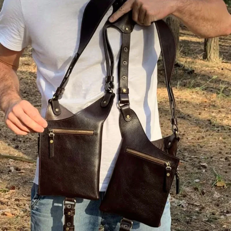 Medieval Steampunk Leather Har - Men'S Viking Accessories recension och pris
