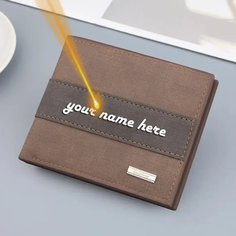 Custom Name Man Wallet Minimal - Coin Holder Men recension och pris