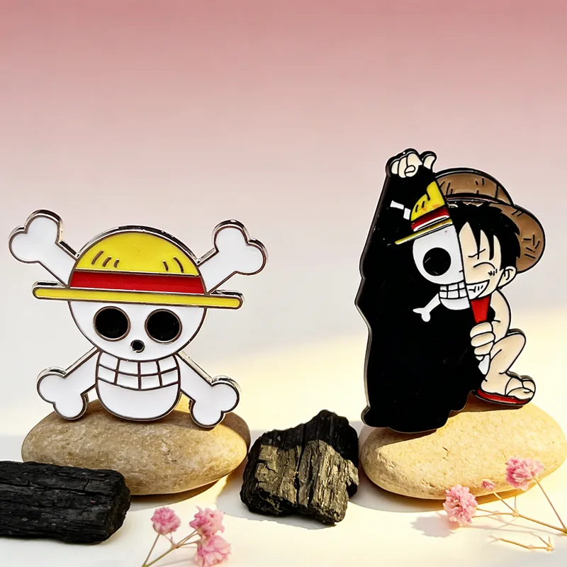 2026 New 2pcs Cute Luffy Anime - Men Accessories Brooch recension och pris
