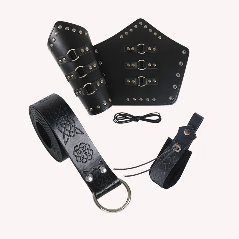 Men Arm Armor PU Leather Medie - Men'S Viking Accessories recension och pris