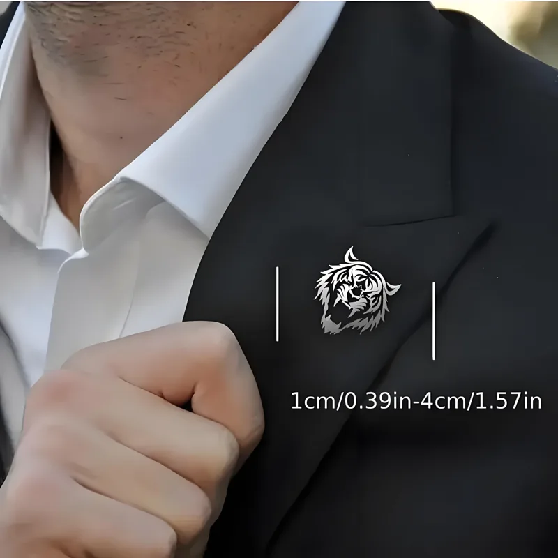 Men's Stainless Steel Tiger He - Men Accessories Brooch recension och pris