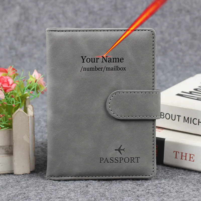 Magnetic Button Passport Cover - Passport Wallet Rfid recension och pris