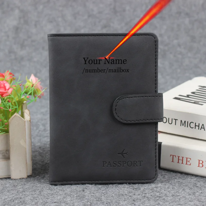 Magnetic Button Passport Cover - Passport Wallet Rfid recension och pris