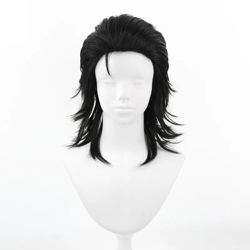 Men Black Synthetic Hair Mulle - Men'S Accessories In The 80S recension och pris