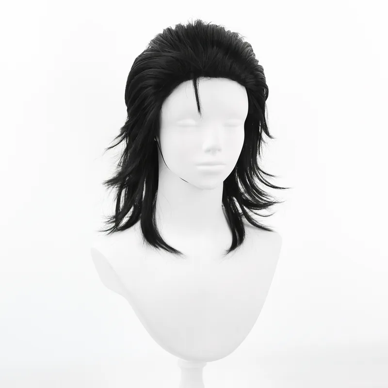 Men Black Synthetic Hair Mulle - Men'S Accessories In The 80S recension och pris