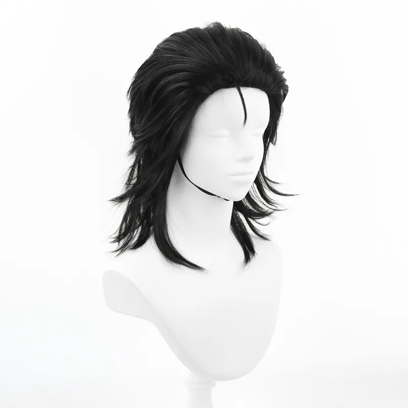 Men Black Synthetic Hair Mulle - Men'S Accessories In The 80S recension och pris