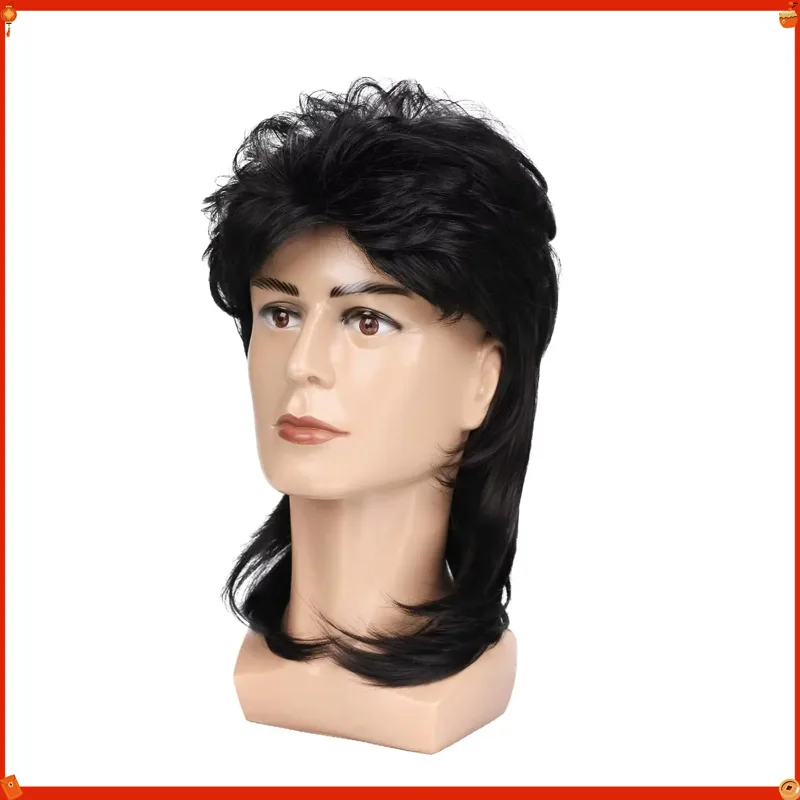 Synthetic Mullet Wig for Men R - Men'S Accessories In The 80S recension och pris