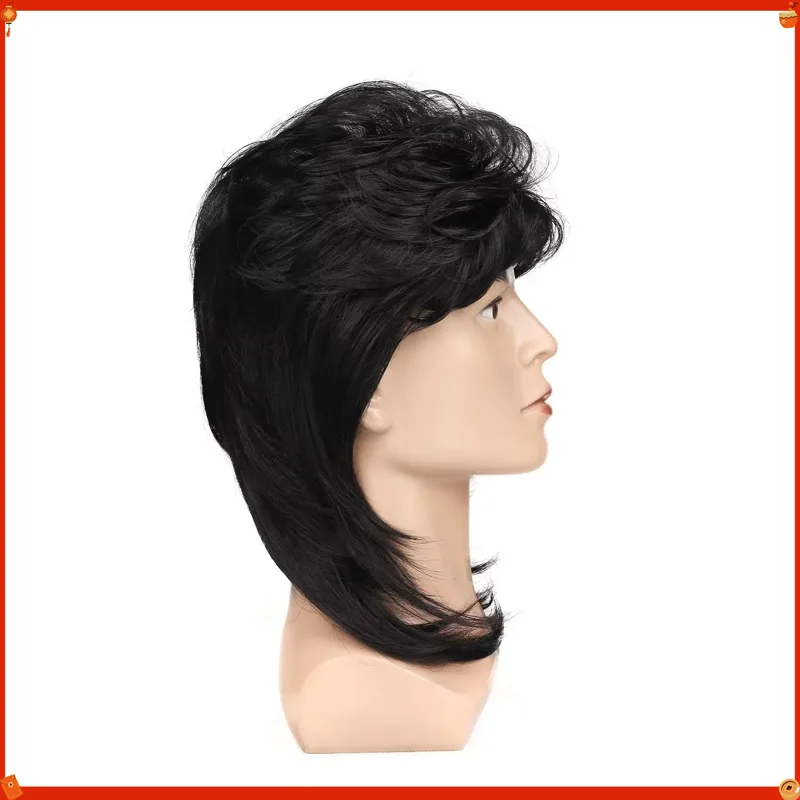 Synthetic Mullet Wig for Men R - Men'S Accessories In The 80S recension och pris
