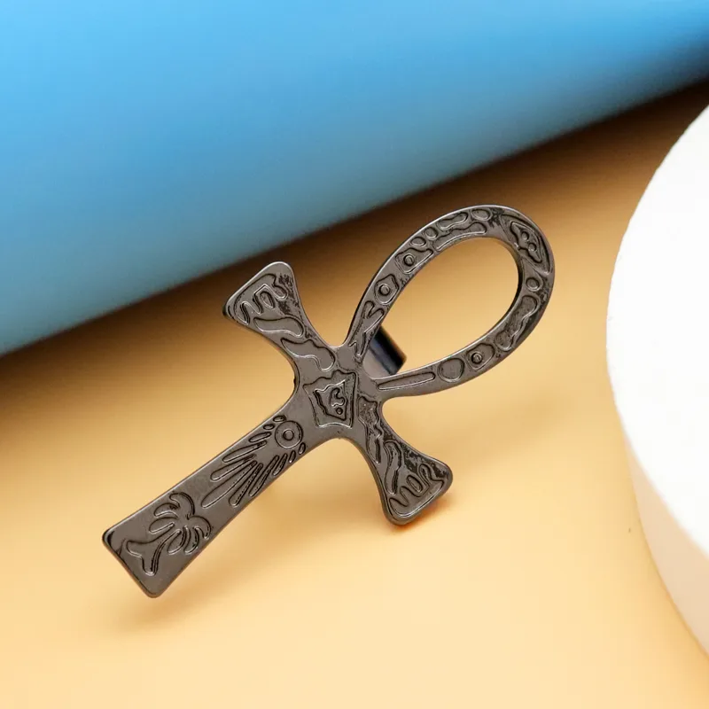 Black Ankh Cross Ring Tribal E - Men'S Accessories Jewelry Egypt recension och pris
