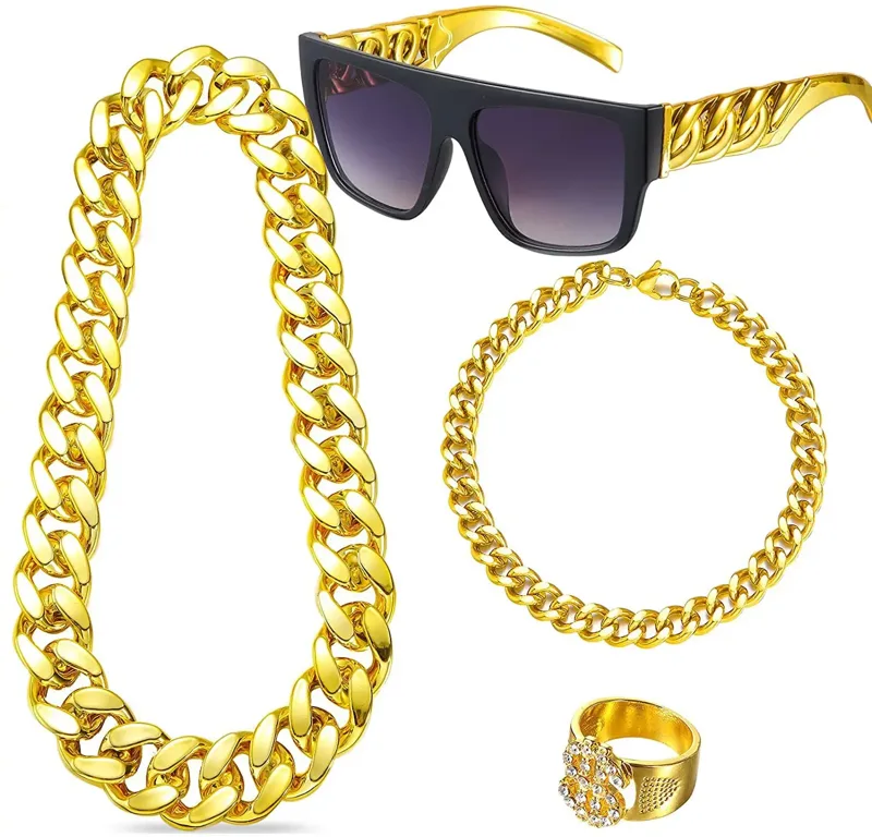 80s 90s Hip Hop Costumes Outfi - Men'S Accessories In The 80S recension och pris