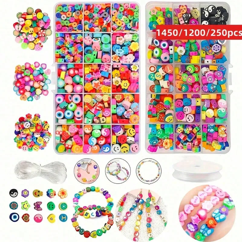 1450/1200/250pcs Polymer Clay  - Men Accessories Earrings recension och pris