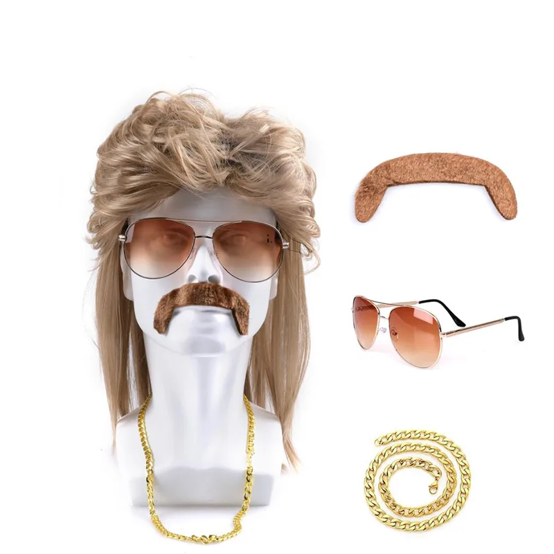 80s Disco Synthetic Wig Set Go - Men'S Accessories In The 80S recension och pris