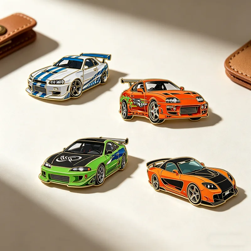 4pcs The Fast and the Furious  - Men Accessories Brooch recension och pris