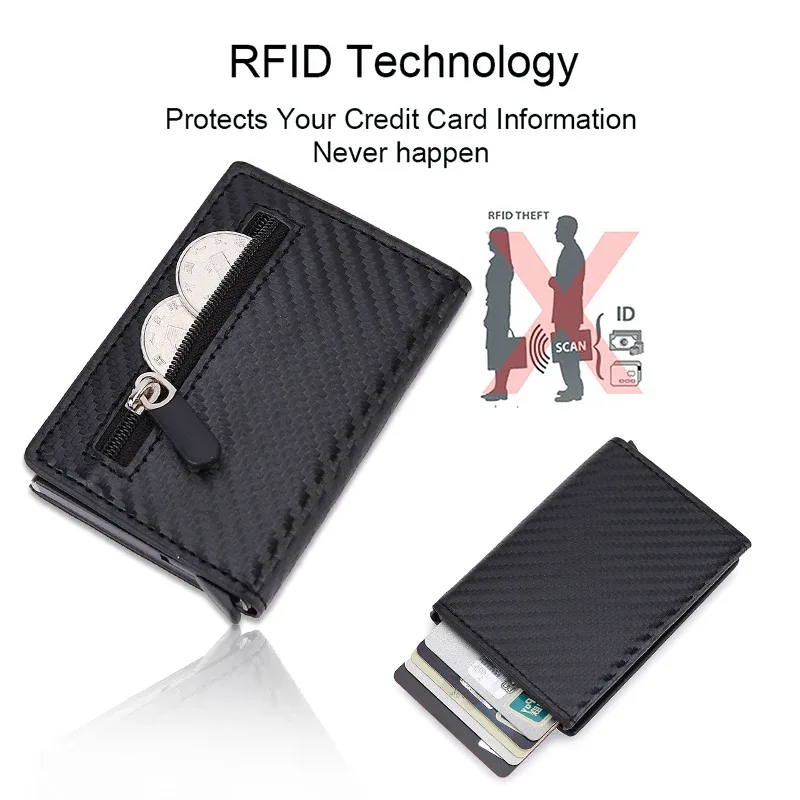 RFID Blocking Card Wallet Magn - Coin Holder Men recension och pris