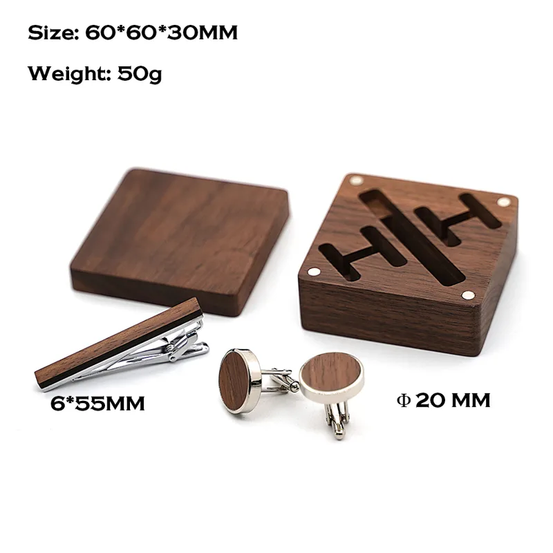 Custom Engraved Wooden Groom A - Cufflink Box Set recension och pris