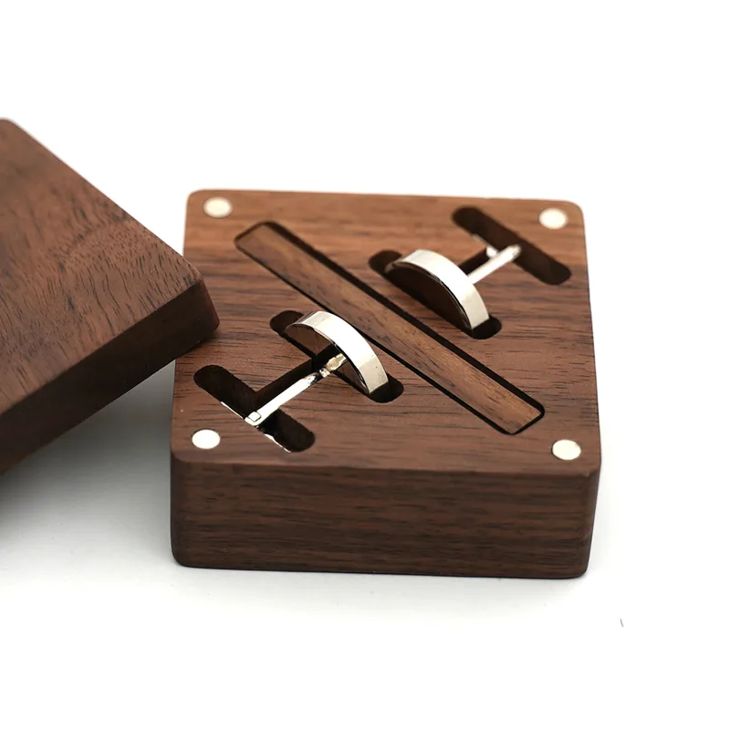 Custom Engraved Wooden Groom A - Cufflink Box Set recension och pris