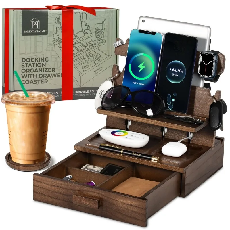 Wood Phone Docking Station wit - Men'S Accessories Watches recension och pris