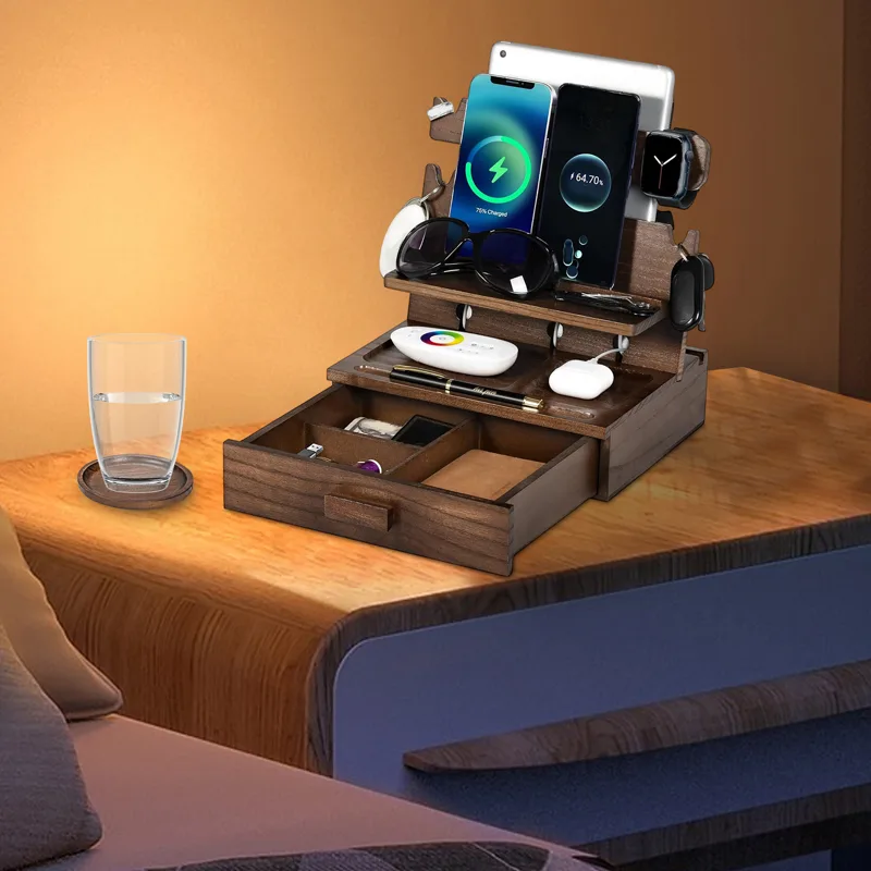 Wood Phone Docking Station wit - Men'S Accessories Watches recension och pris