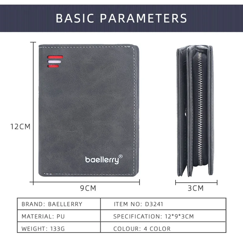 Baellerry New Short Men Wallet - Coin Holder Men recension och pris