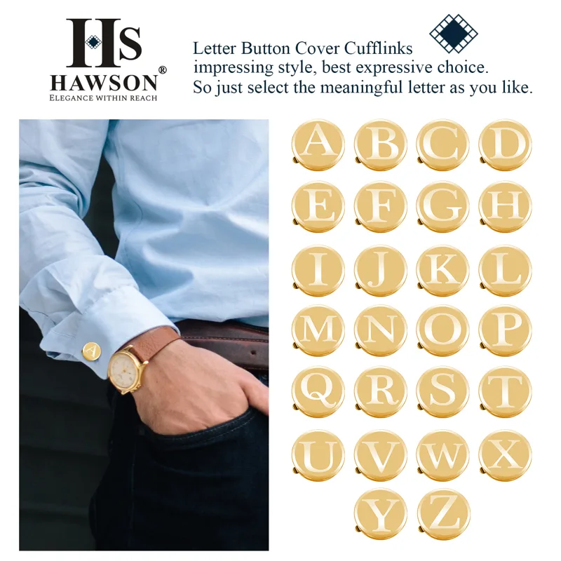 HAWSON Personalized Letter Cuf - Cufflink Box Set recension och pris