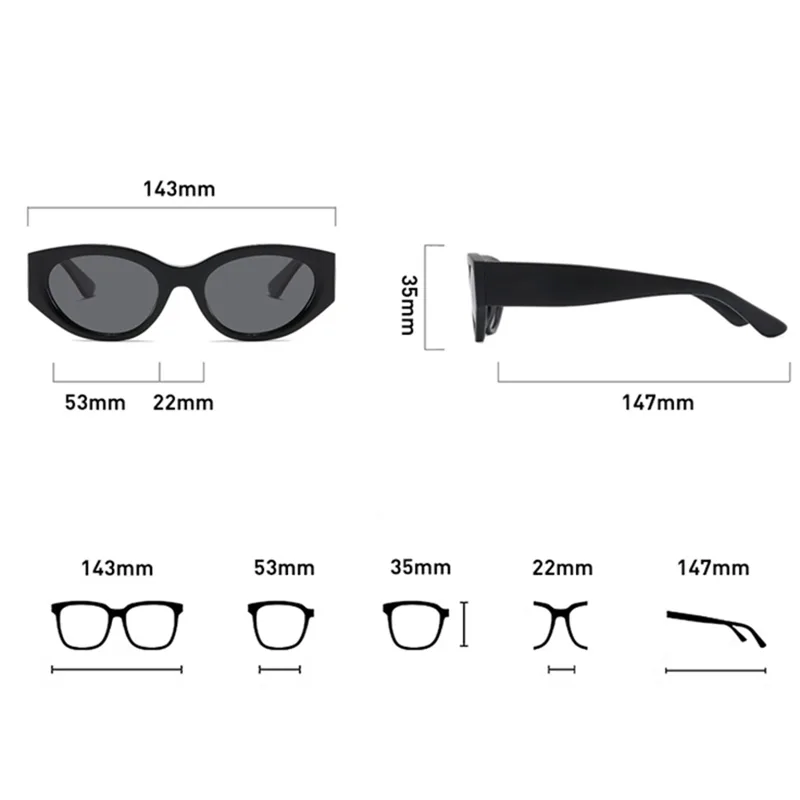 Women Men Classic Cat-Eye Pola - Men Accessories Brand recension och pris
