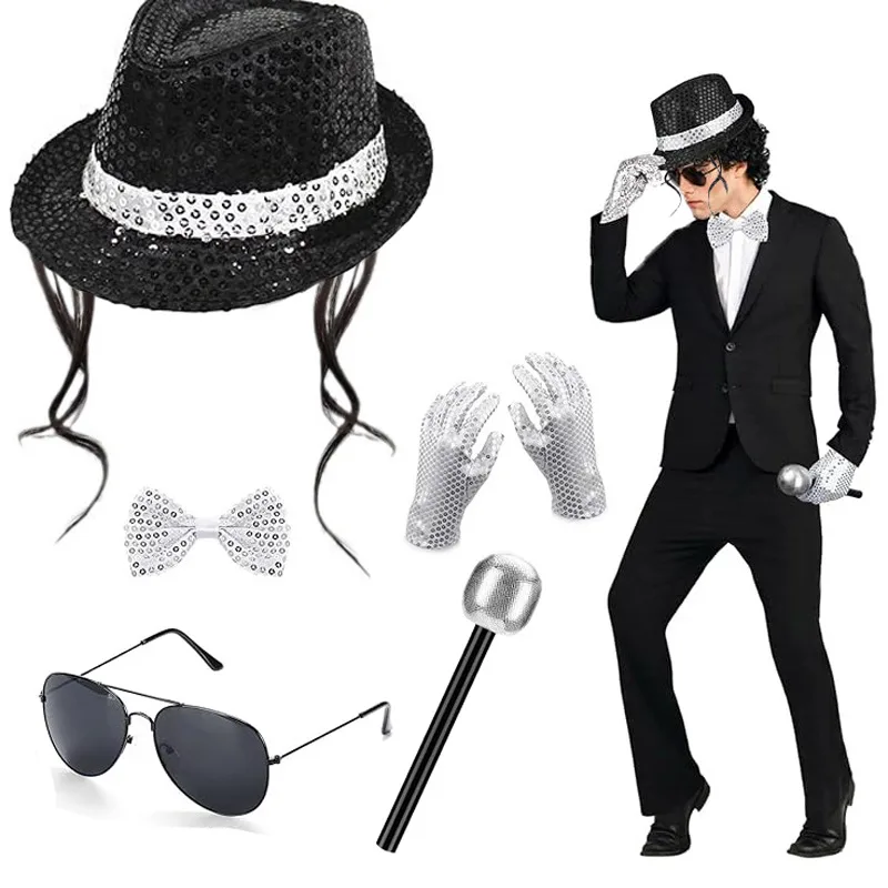 Michael Jackson Cosplay Access - Men'S Accessories In The 80S recension och pris