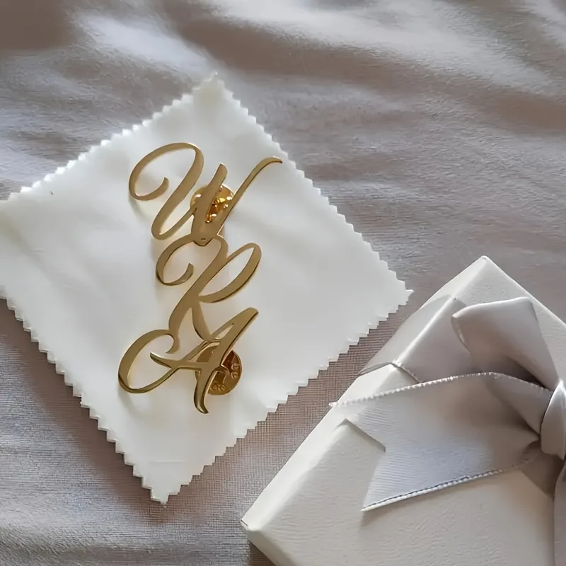 Custom Monogram Initial Name S - Men Accessories Brooch recension och pris