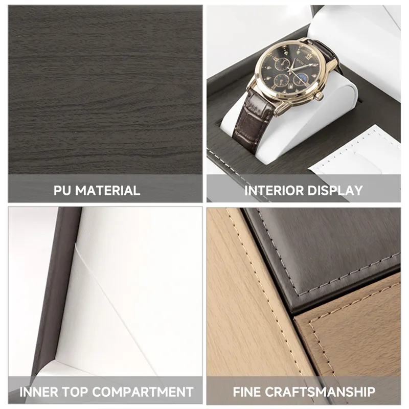 PU Leather Luxury Jewelry and  - Cufflink Box Set recension och pris