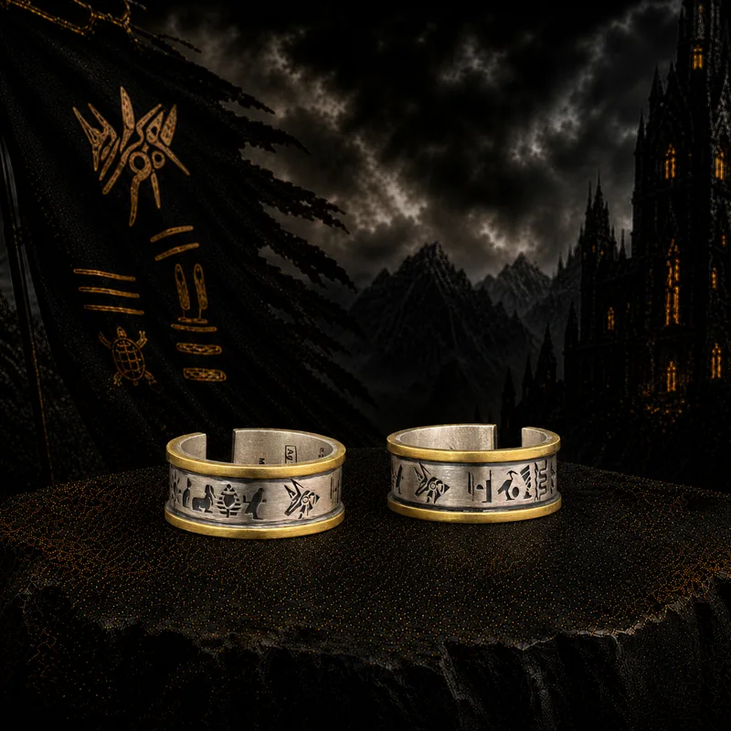 925 Sterling Silver Anubis Ope - Men'S Accessories Jewelry Egypt recension och pris