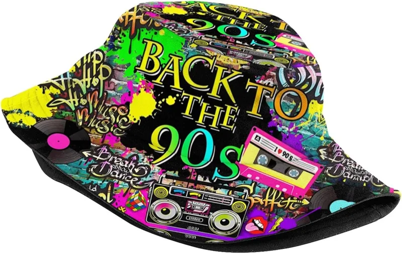 Fashion Retro 80S 90S Bucket F - Men'S Accessories In The 80S recension och pris