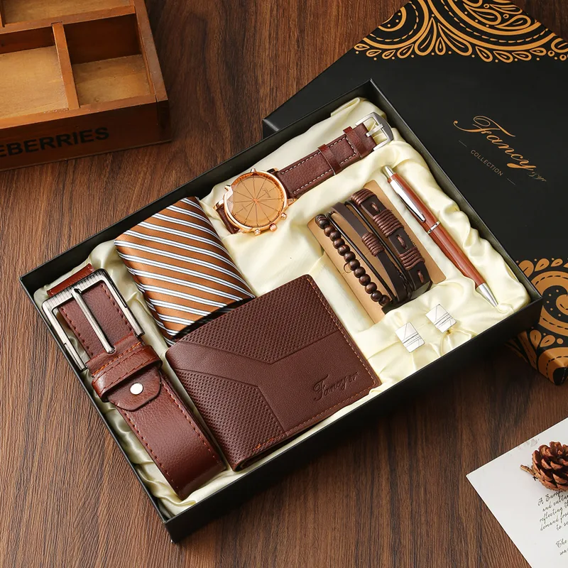 New Men Gift Set with Box Watc - Cufflink Box Set recension och pris