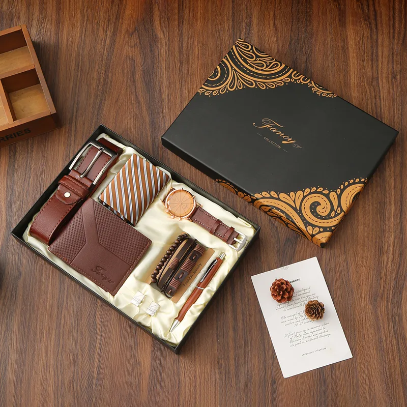 New Men Gift Set with Box Watc - Cufflink Box Set recension och pris