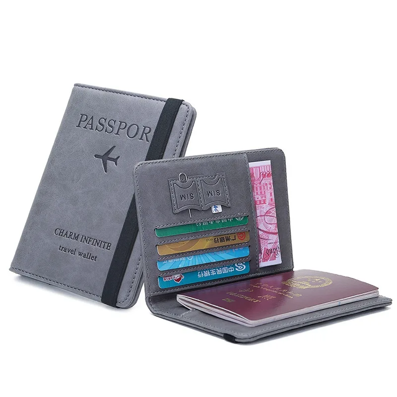 New Style Elastic Band Leather - Passport Wallet Rfid recension och pris