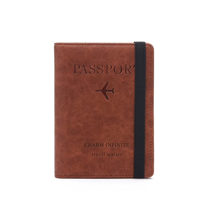 New Style Elastic Band Leather - Passport Wallet Rfid recension och pris