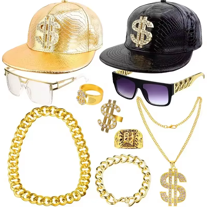 80s 90s Hip Hop Costume Kit fo - Men'S Accessories In The 80S recension och pris