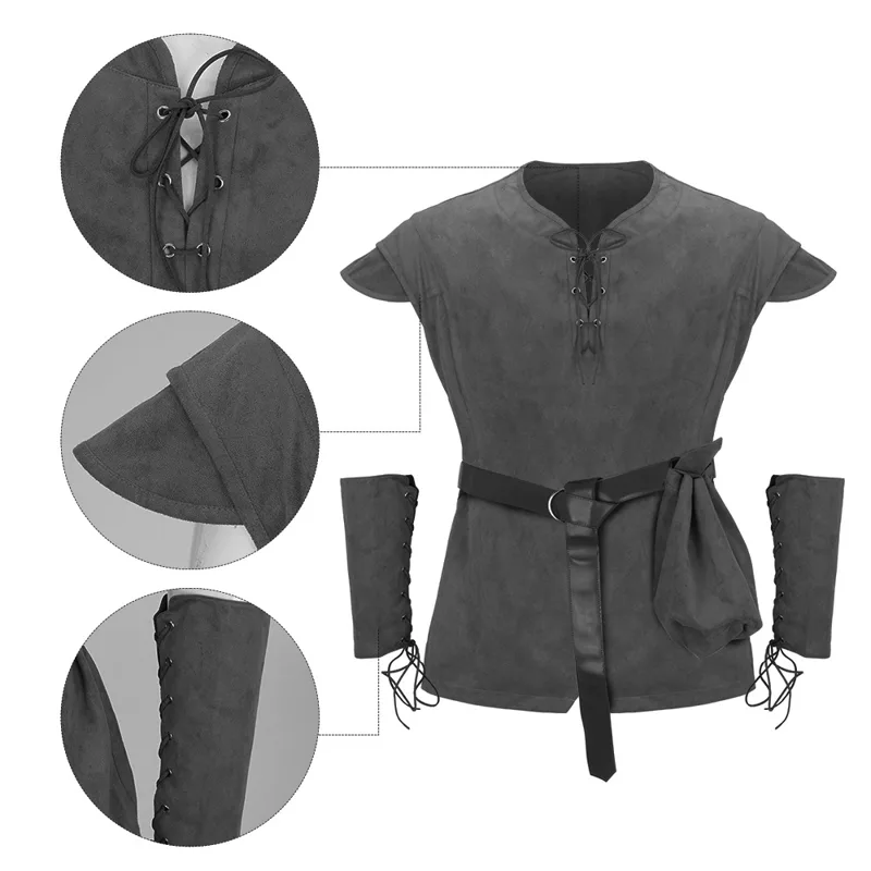 Men's Medieval Lace Up Tunic S - Men'S Viking Accessories recension och pris