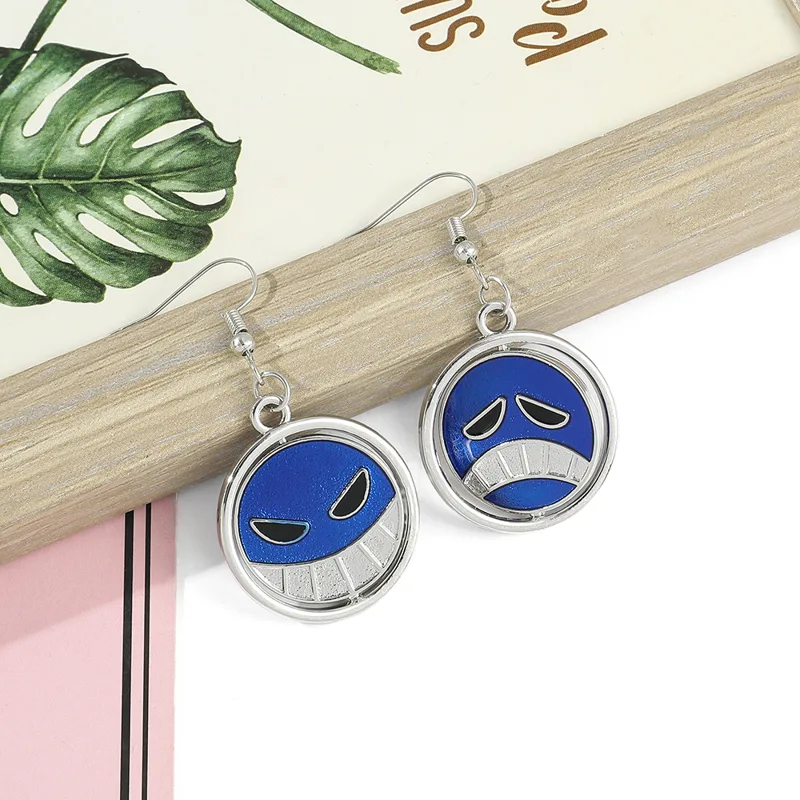 Creative Rotatable Smiling Fac - Men Accessories Earrings recension och pris