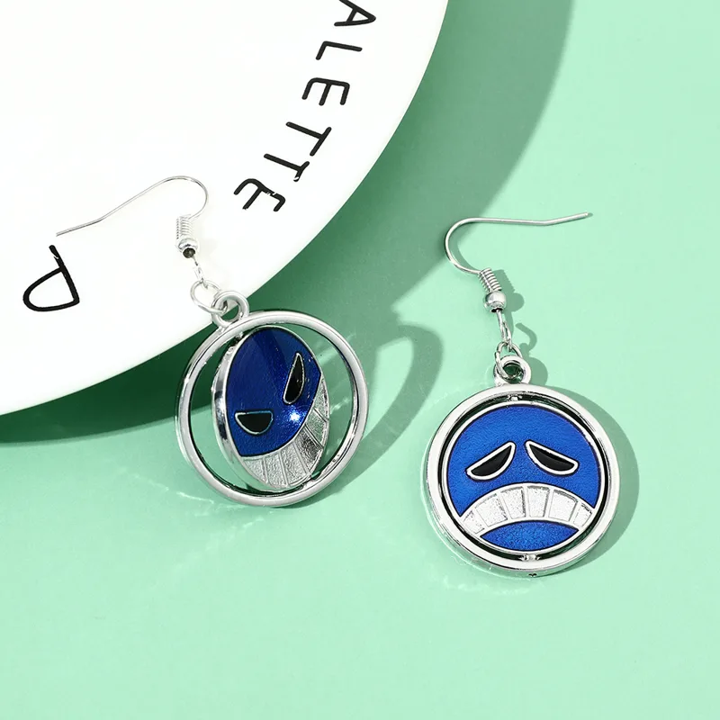 Creative Rotatable Smiling Fac - Men Accessories Earrings recension och pris