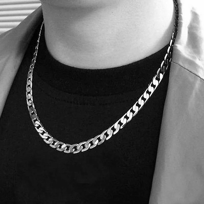 925 sterling silver plated Fla - Men Accessories Neck Chain recension och pris