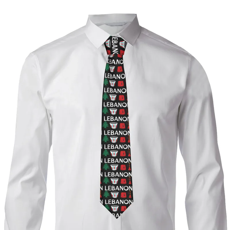 Mens Tie Lebanon Flag  Neck Ti - Men Accessories Lebanon recension och pris