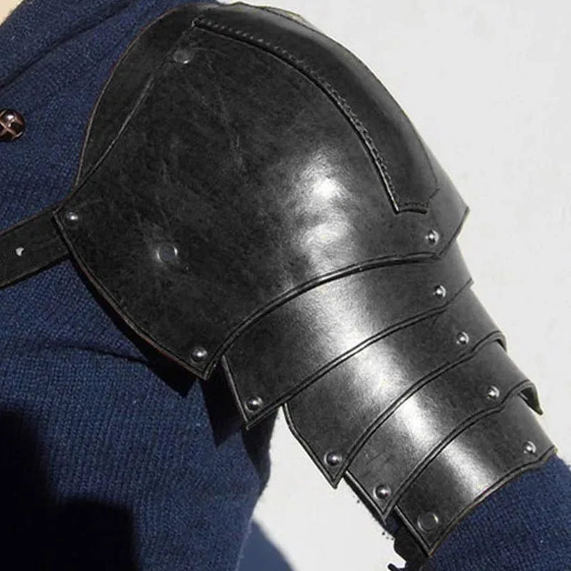 Medieval Leather Shoulder Armo - Men'S Viking Accessories recension och pris