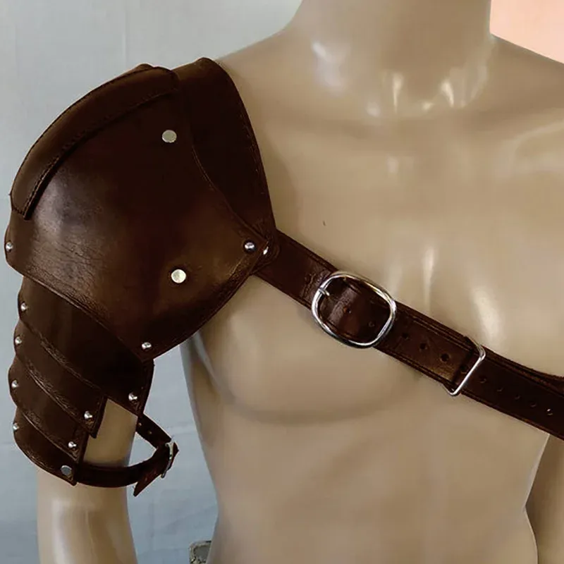 Medieval Leather Shoulder Armo - Men'S Viking Accessories recension och pris