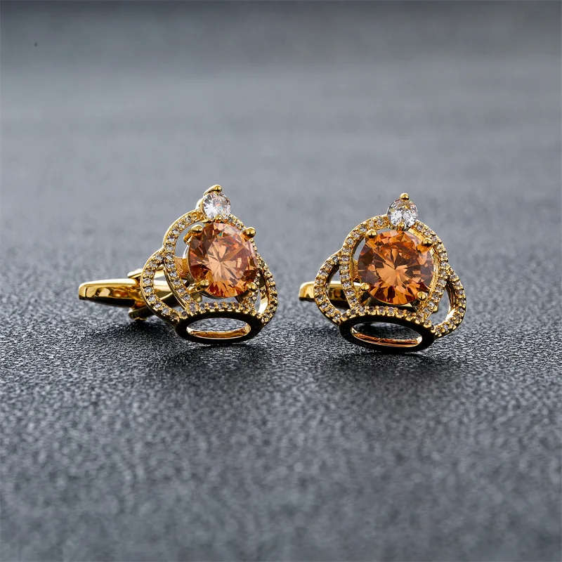 Men's Cufflinks Crown Zircon R - Men'S Accessories High End recension och pris