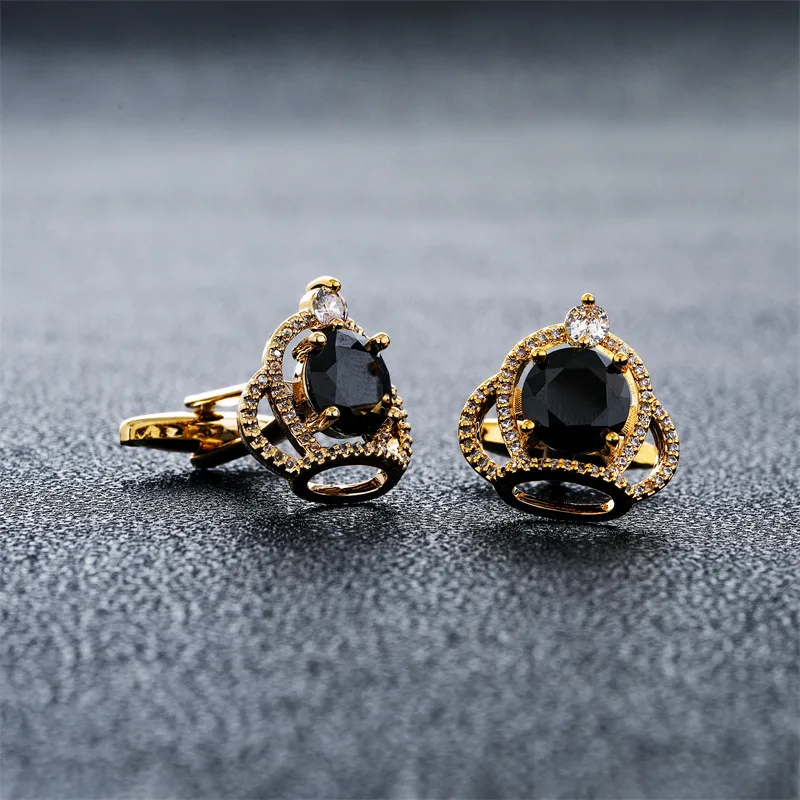 Men's Cufflinks Crown Zircon R - Men'S Accessories High End recension och pris