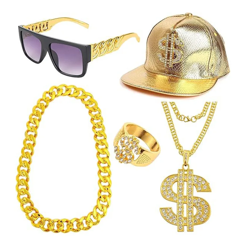 80s 90s Hip Hop Costume Access - Men'S Accessories In The 80S recension och pris