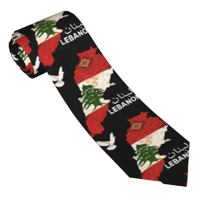Mens Tie Lebanon Flag Tree Map - Men Accessories Lebanon recension och pris