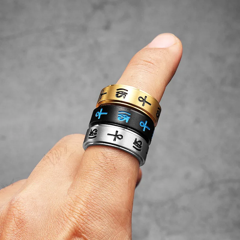 Egypt Eye of Horus Men Rings S - Men'S Accessories Jewelry Egypt recension och pris