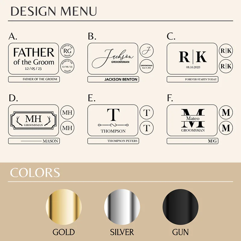 Custom Metal Cufflinks Tie Cli - Cufflink Box Set recension och pris